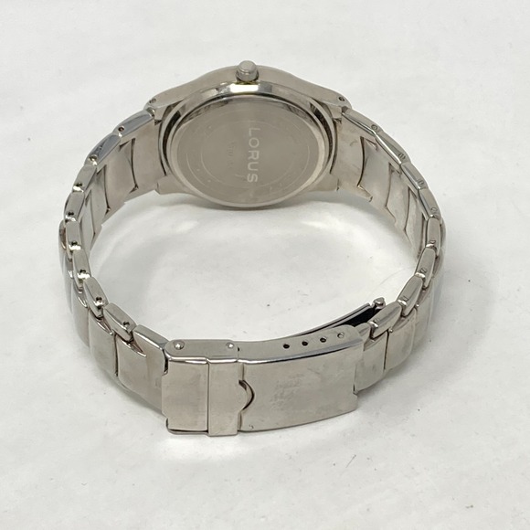 Lorus Watch Women 32mm Silver Tone Blue Dial LR0798 New Battery 7" - Picture 12 of 16